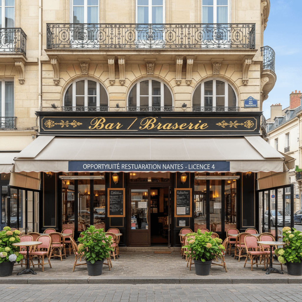 Bar-brasserie à Nantes : terrasse - licence IV - Image 1