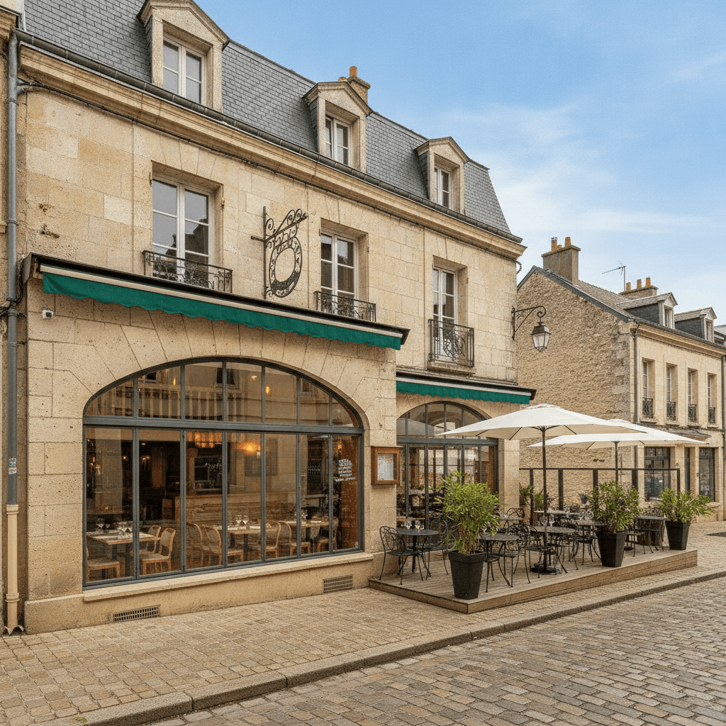 Restaurant 290m² à Le Teil : terrasse - licence IV - Image 1
