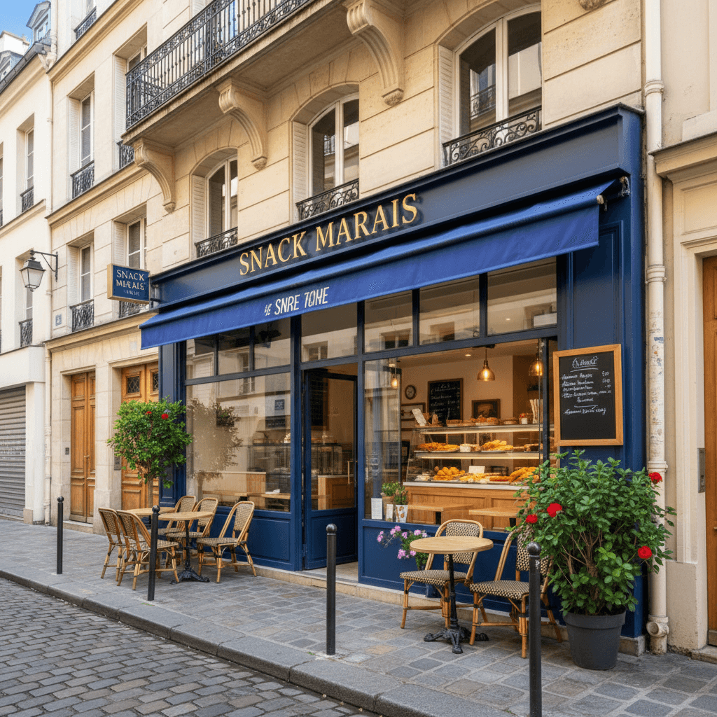 Snack 20 couverts à Paris