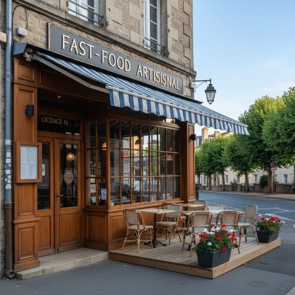 Fast-food à Le Creusot : terrasse - licence IV - Image 1