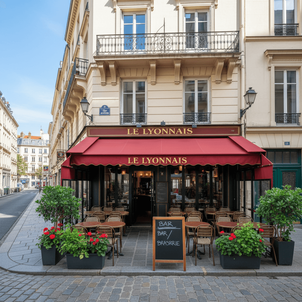 Bar-brasserie 75m² à Lyon : terrasse - licence IV