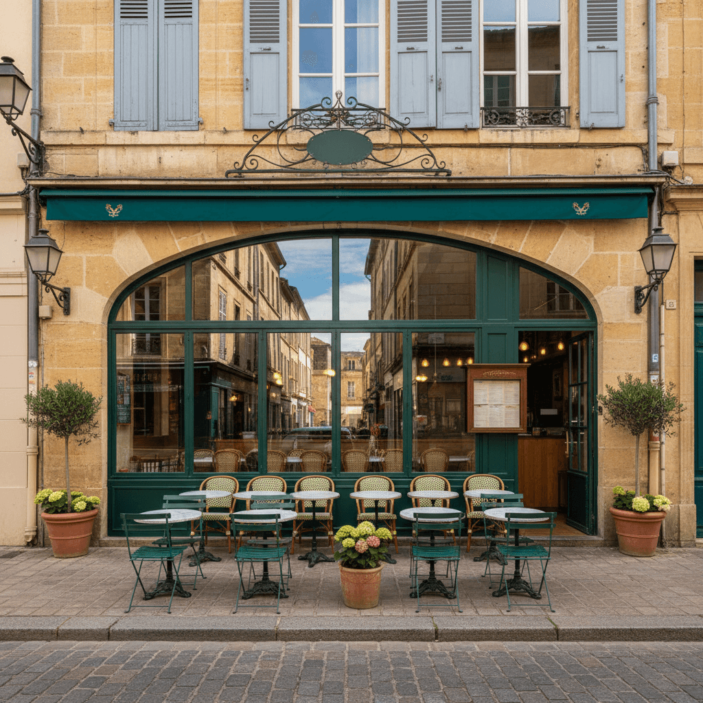 Restaurant 17m² à Bordeaux : terrasse - licence IV