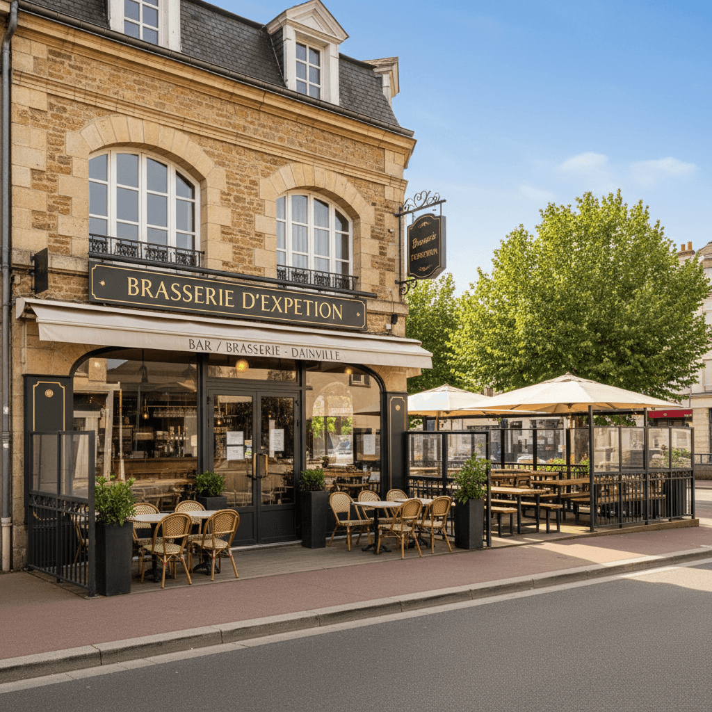 Bar-brasserie à Dainville : terrasse - licence IV - Image 1
