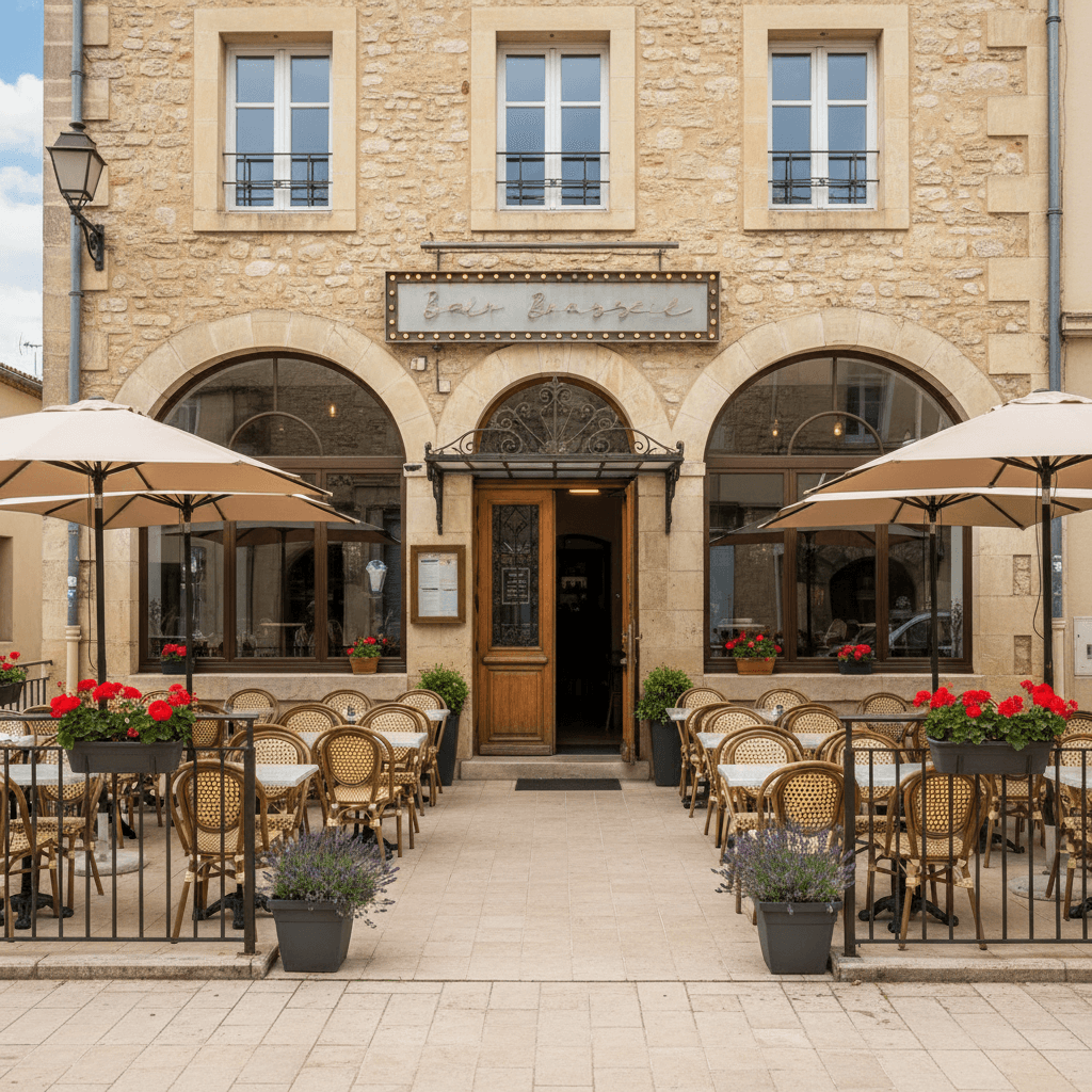 Bar-brasserie 250m² à Solliès-Pont : terrasse - licence IV - Image 1