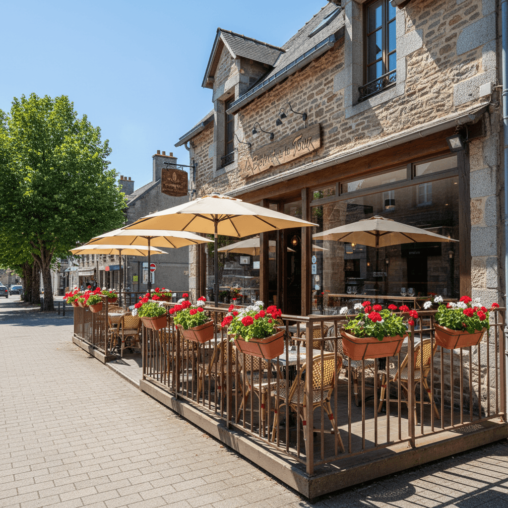 Restaurant 100m² à Ploërmel : terrasse - licence IV - Image 1