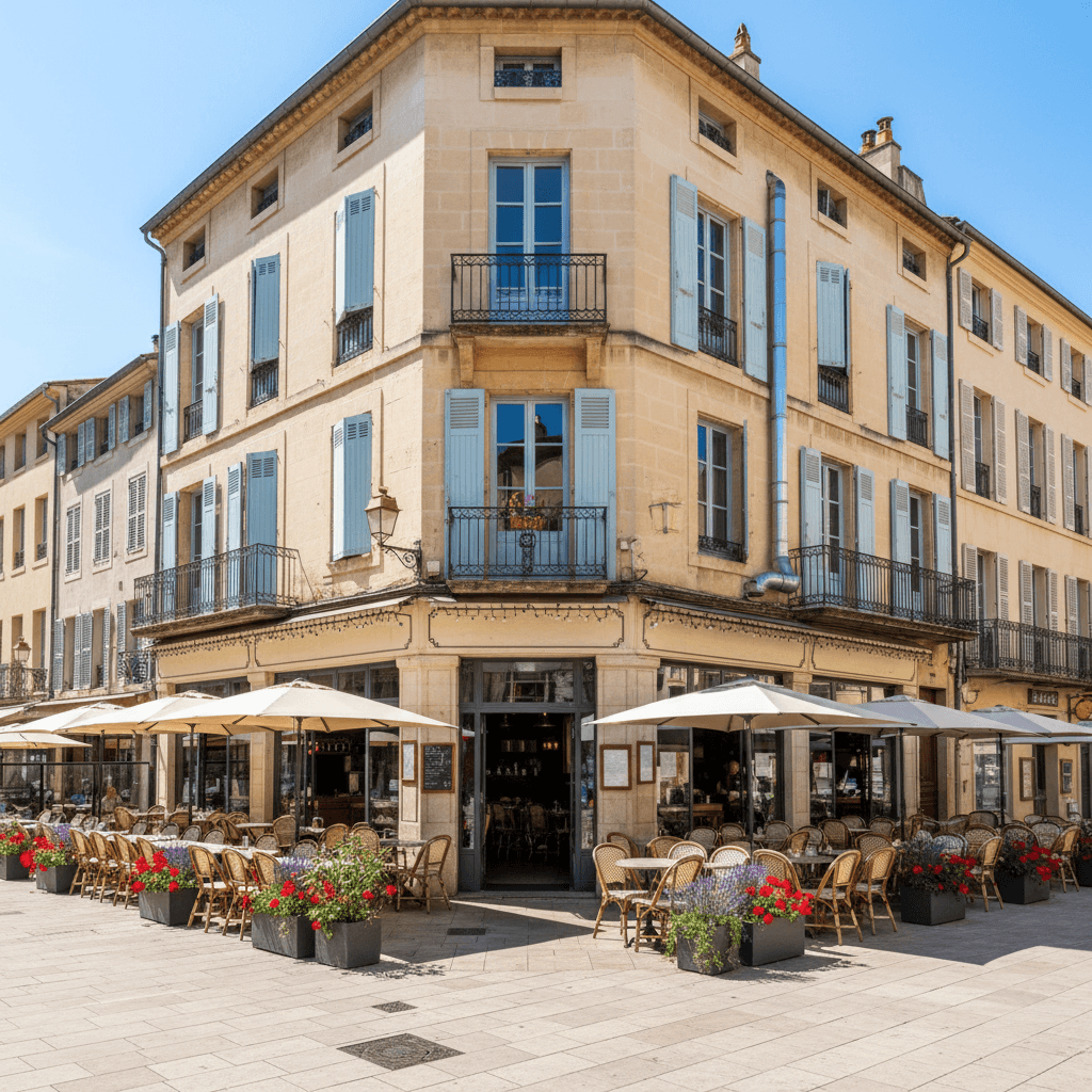 Restaurant 50m² à Montpellier : terrasse - extraction