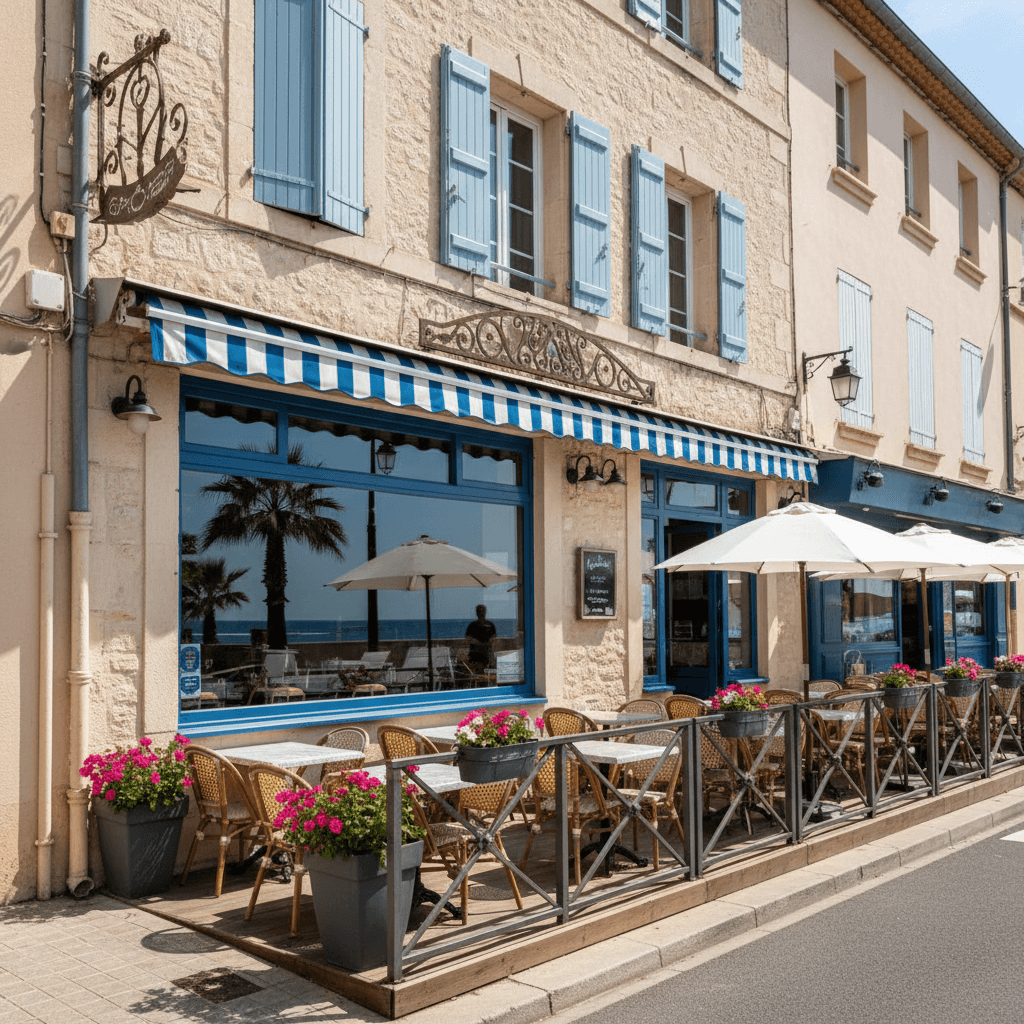 Restaurant à Canet-En-Roussillon : terrasse - licence IV - Image 1