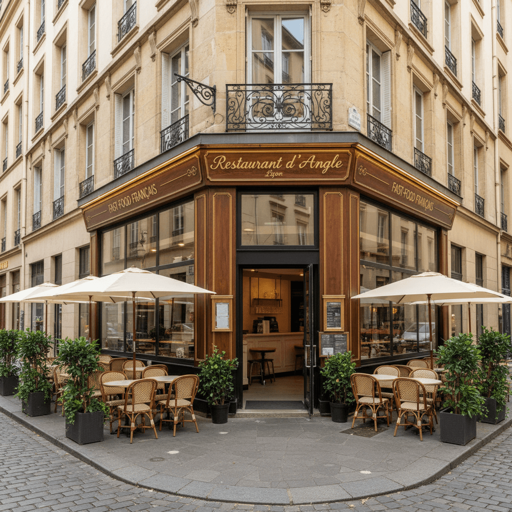 Fast-food 100m² à Lyon : terrasse - extraction - Image 1