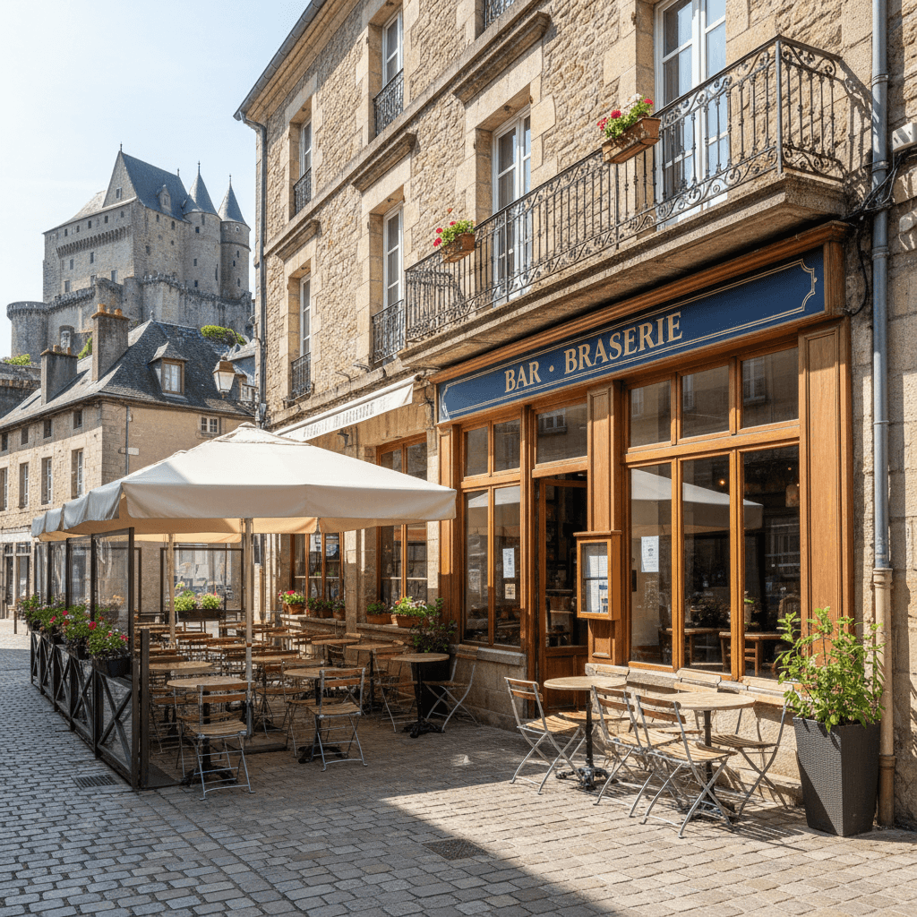 Bar-brasserie 250m² à Foix : terrasse - licence IV - Image 1
