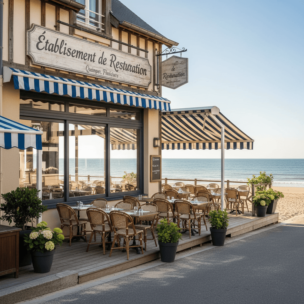 Restaurant à Quimper : terrasse - licence IV - Image 1