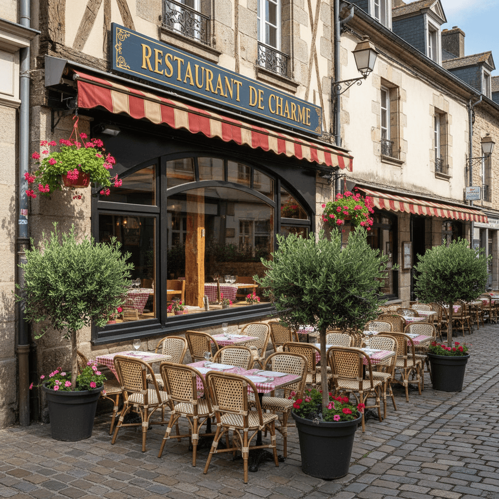 Restaurant 68m² à Vannes : terrasse - extraction - Image 1