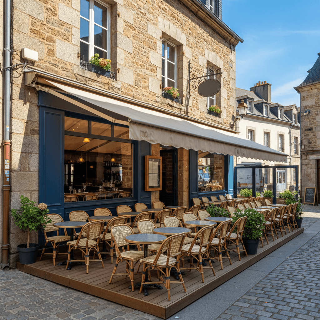 Restaurant 310m² à Vannes : terrasse - licence IV - Image 1