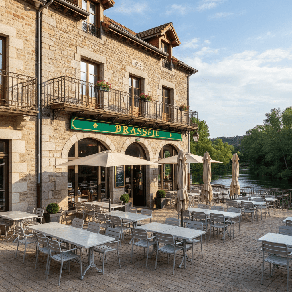 Bar-brasserie 275m² à Quillan : terrasse - Image 1