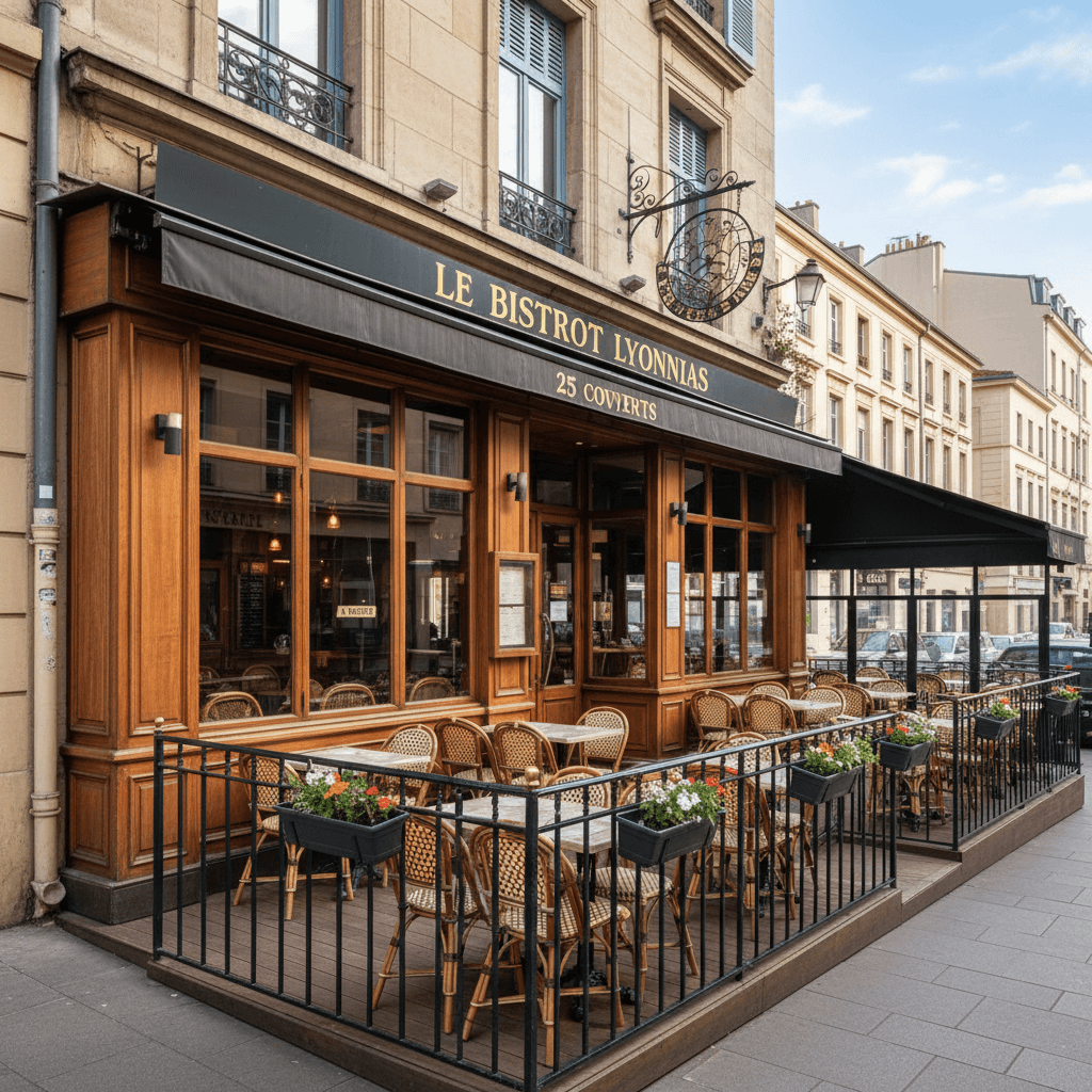 Restaurant à Lyon : terrasse - licence IV