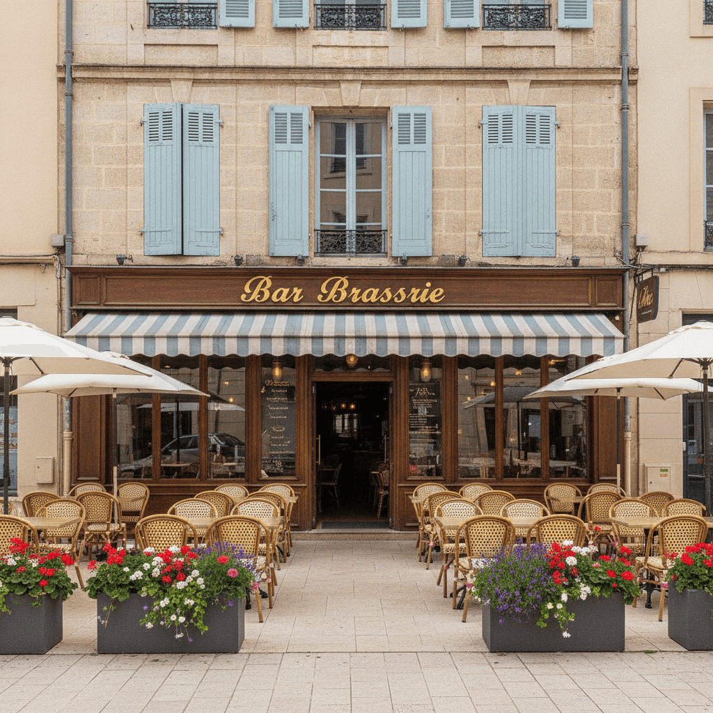 Bar-brasserie 100m² à Montpellier : terrasse - licence IV