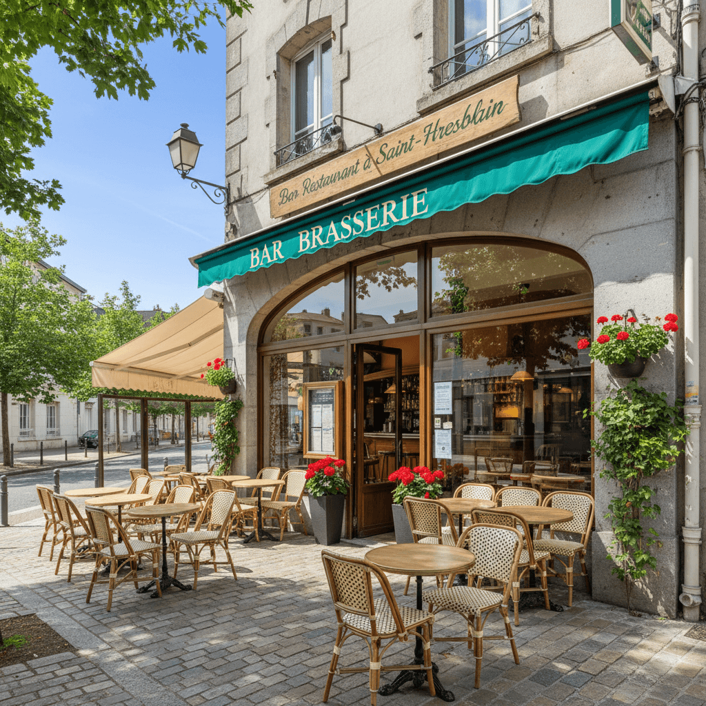 Bar-brasserie 70m² à Saint-Herblain : terrasse - Image 1