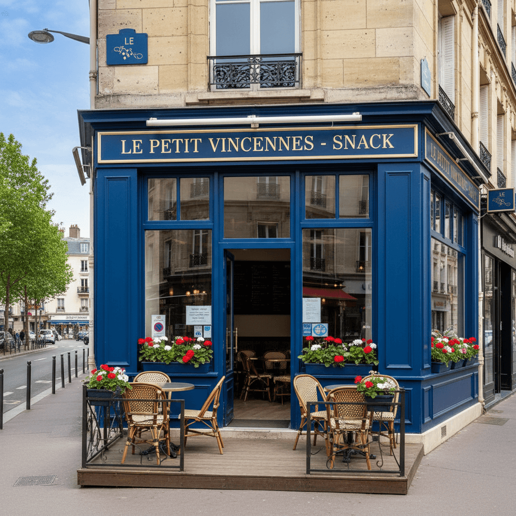 Snack 20m² à Vincennes : terrasse - Image 1