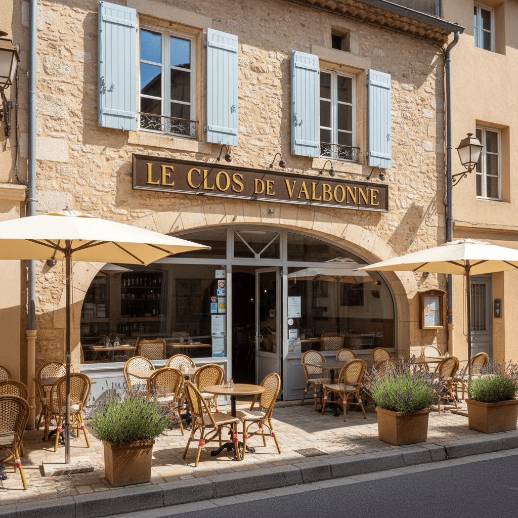 Restaurant 184m² à Valbonne : terrasse - extraction - Image 1