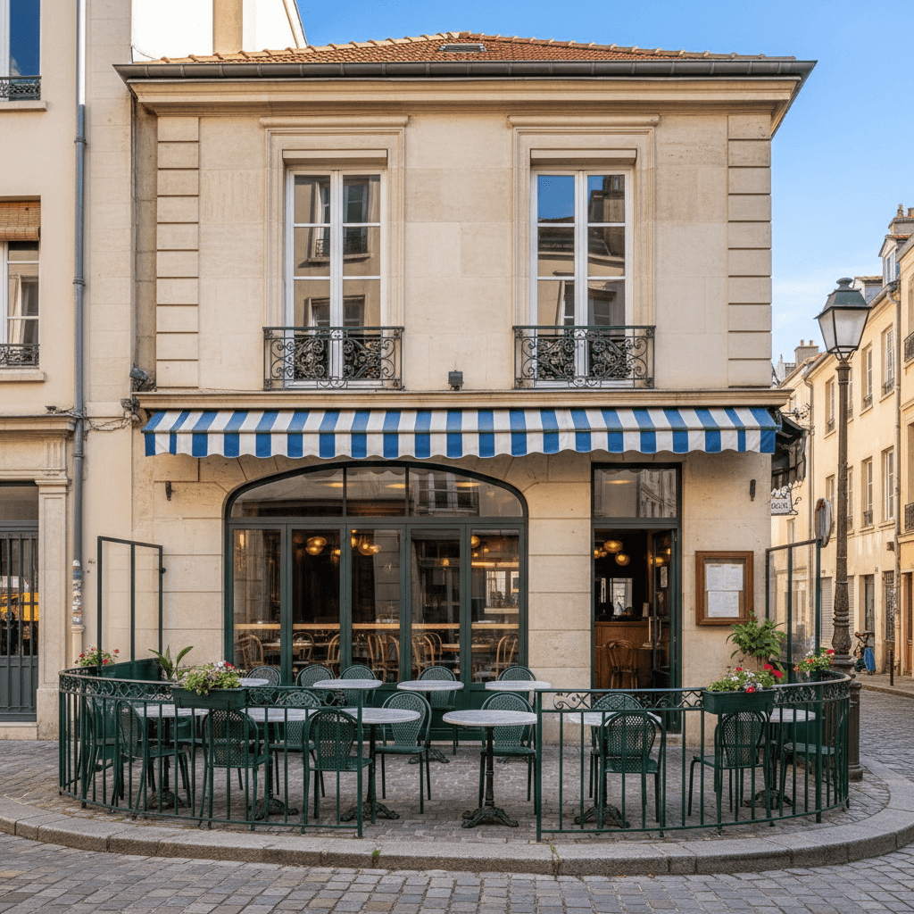 Restaurant 62m² à Lyon : terrasse - extraction