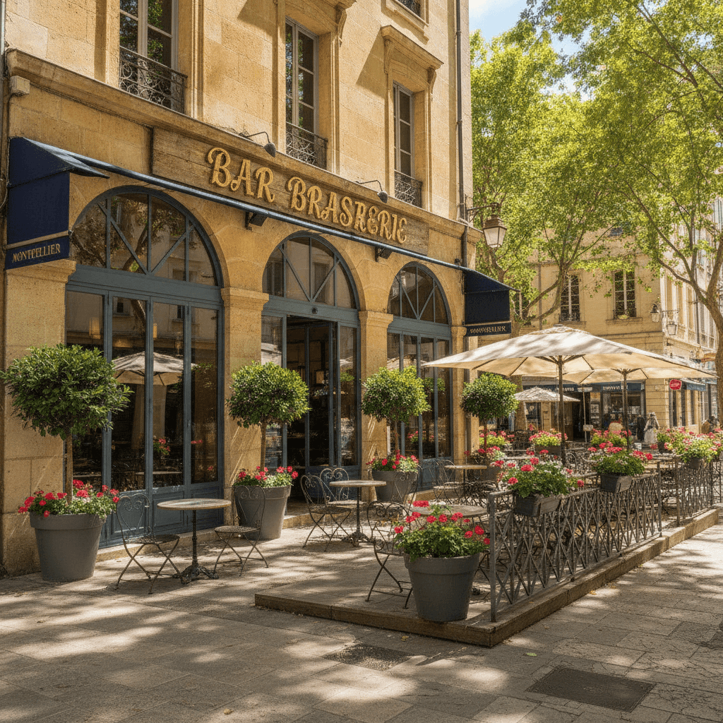 Bar-brasserie 280m² à Montpellier : terrasse - licence IV - Image 1