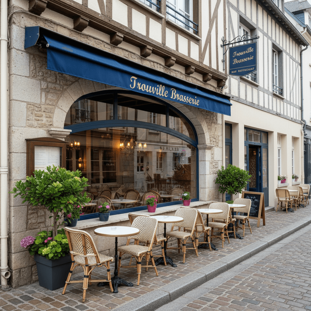 Restaurant à Trouville-Sur-Mer : terrasse - licence IV - Image 1