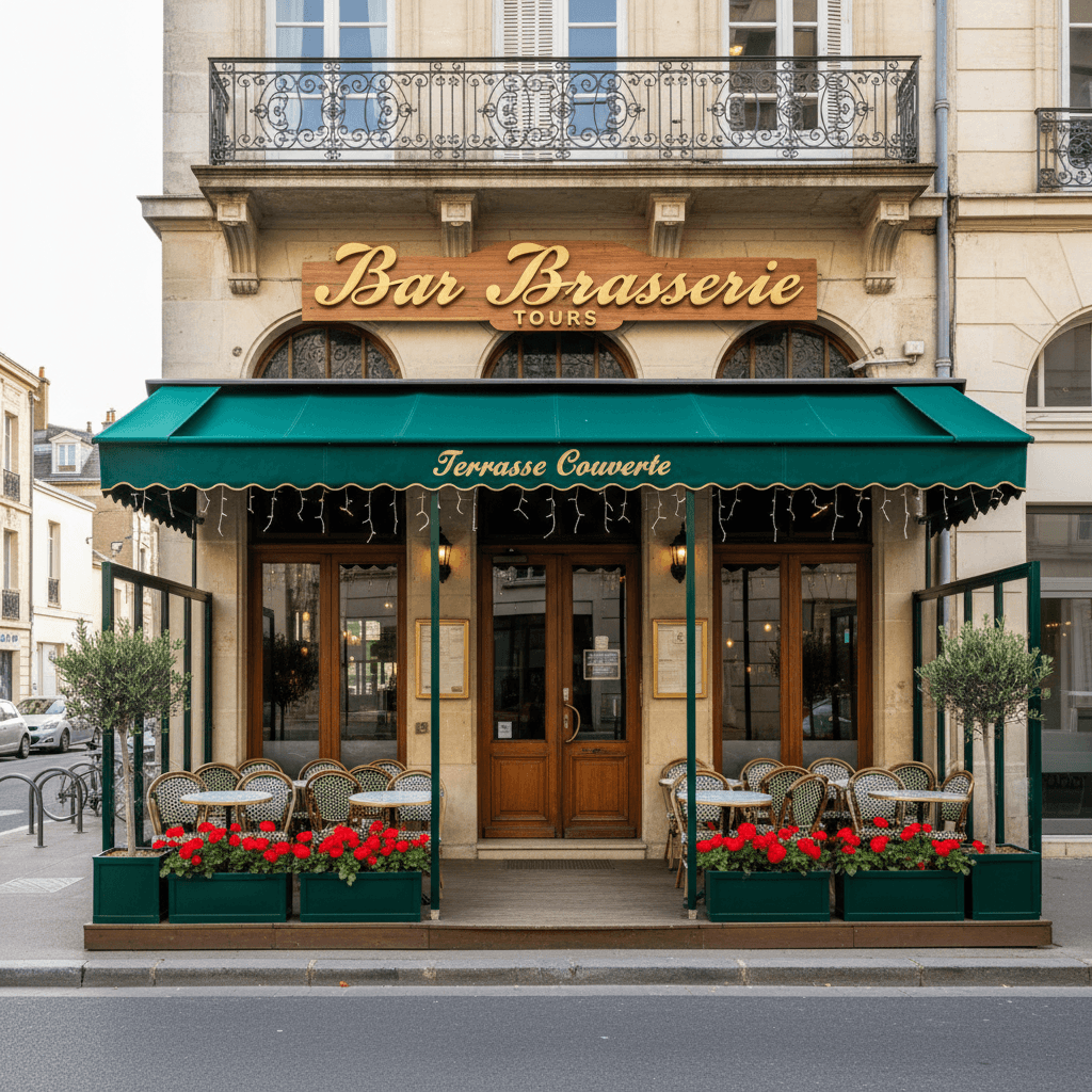 Bar-brasserie à Tours : terrasse - licence IV - Image 1