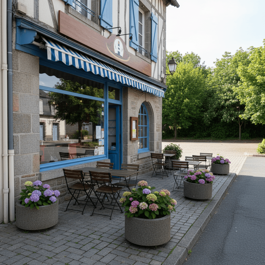 Restaurant 130m² à Vannes : terrasse - parking - Image 1
