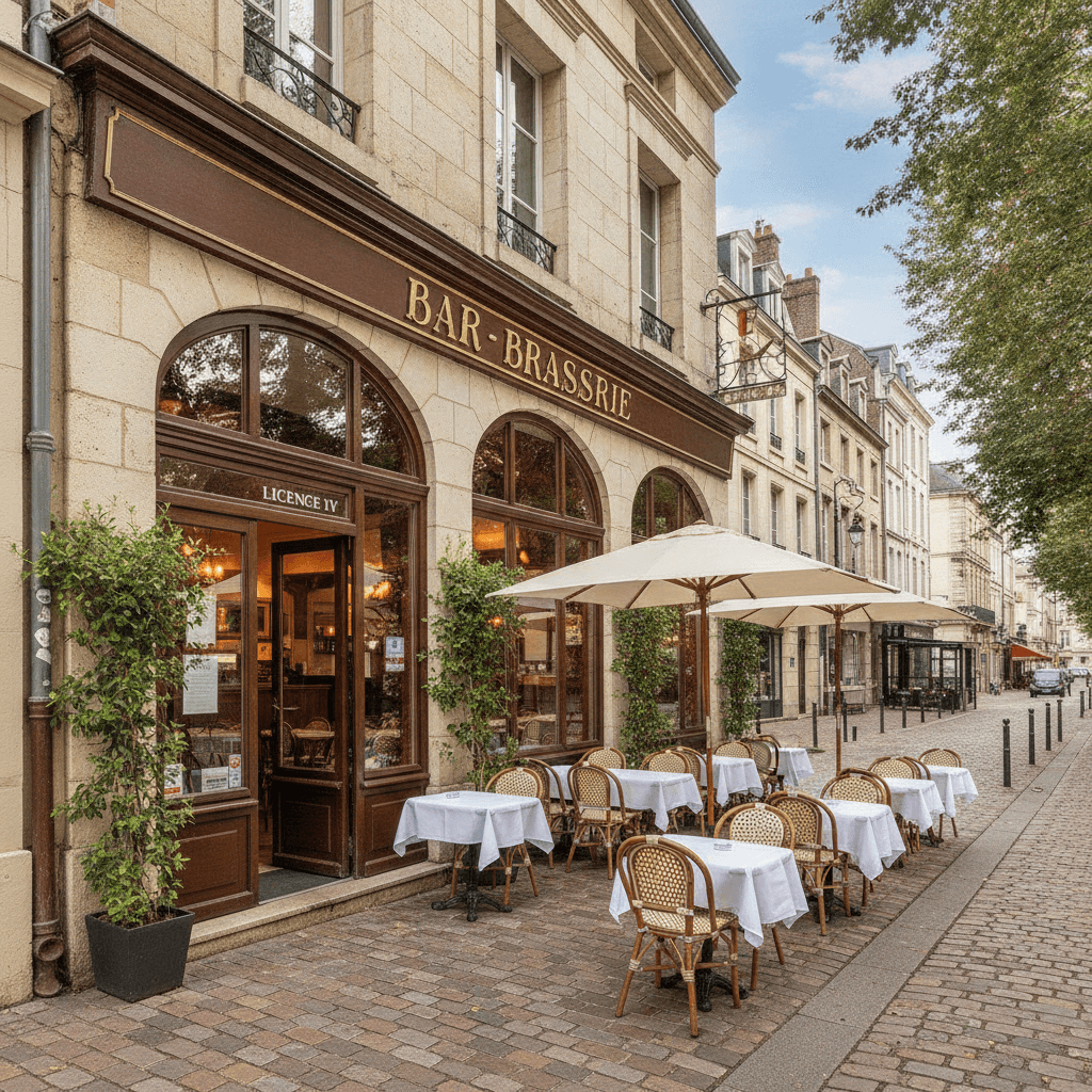 Bar-brasserie 200m² à Le Mans : terrasse - licence IV - Image 1