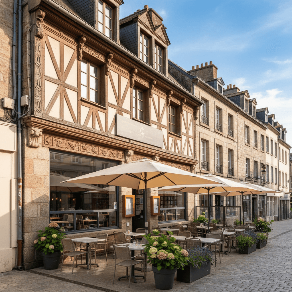 Restaurant à Vannes : terrasse - extraction - Image 1