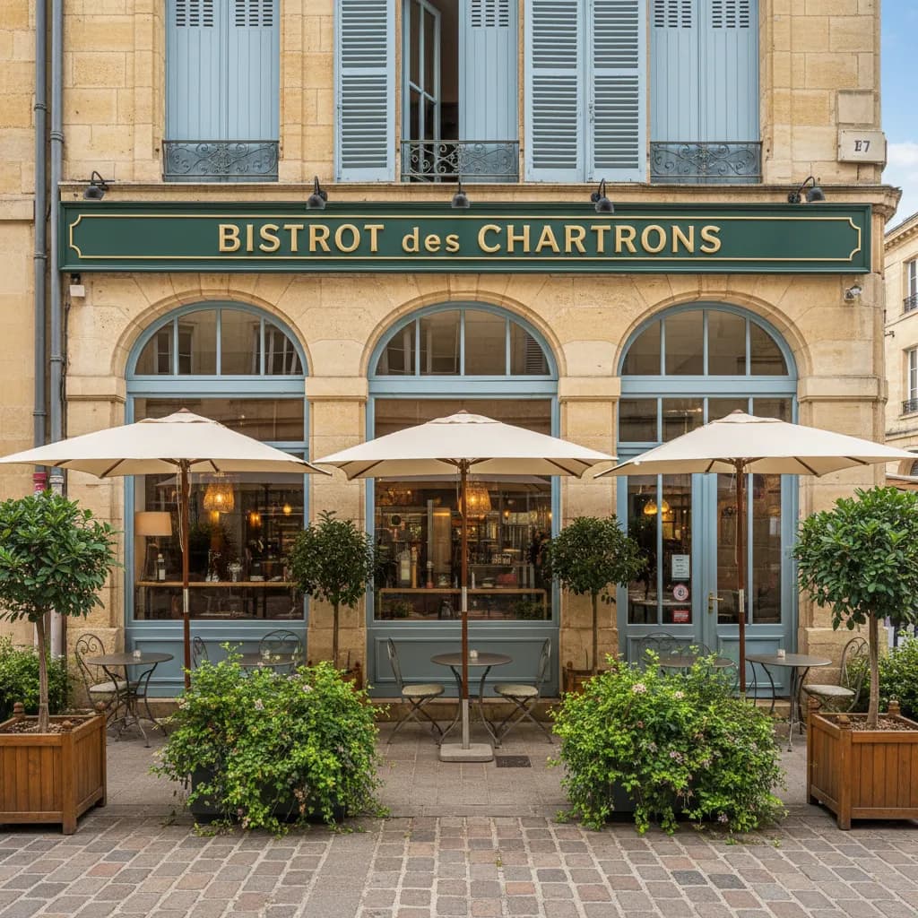 Restaurant 54m² à Bordeaux : terrasse - Image 1