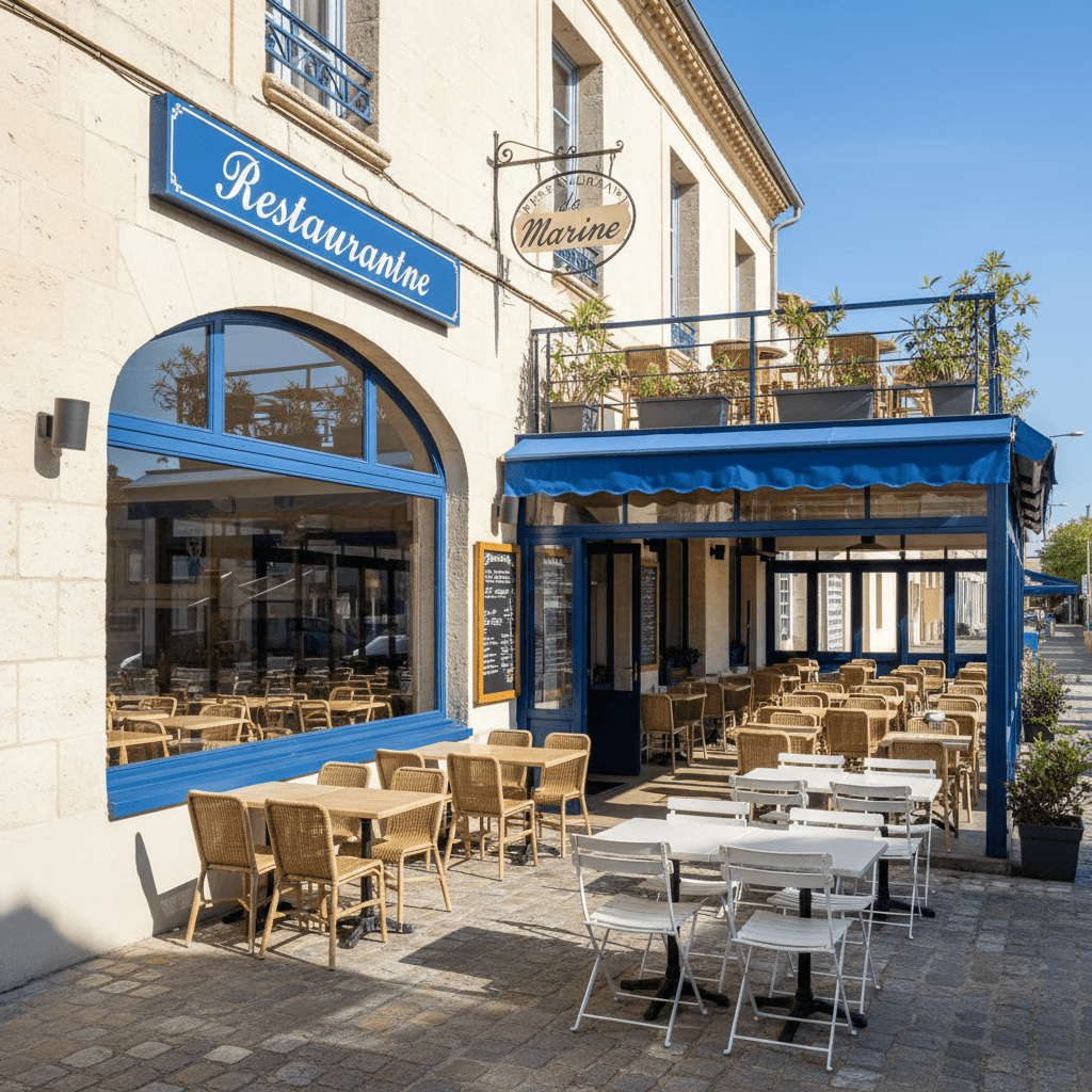 Restaurant à Le Grau-Du-Roi : terrasse - extraction - Image 1