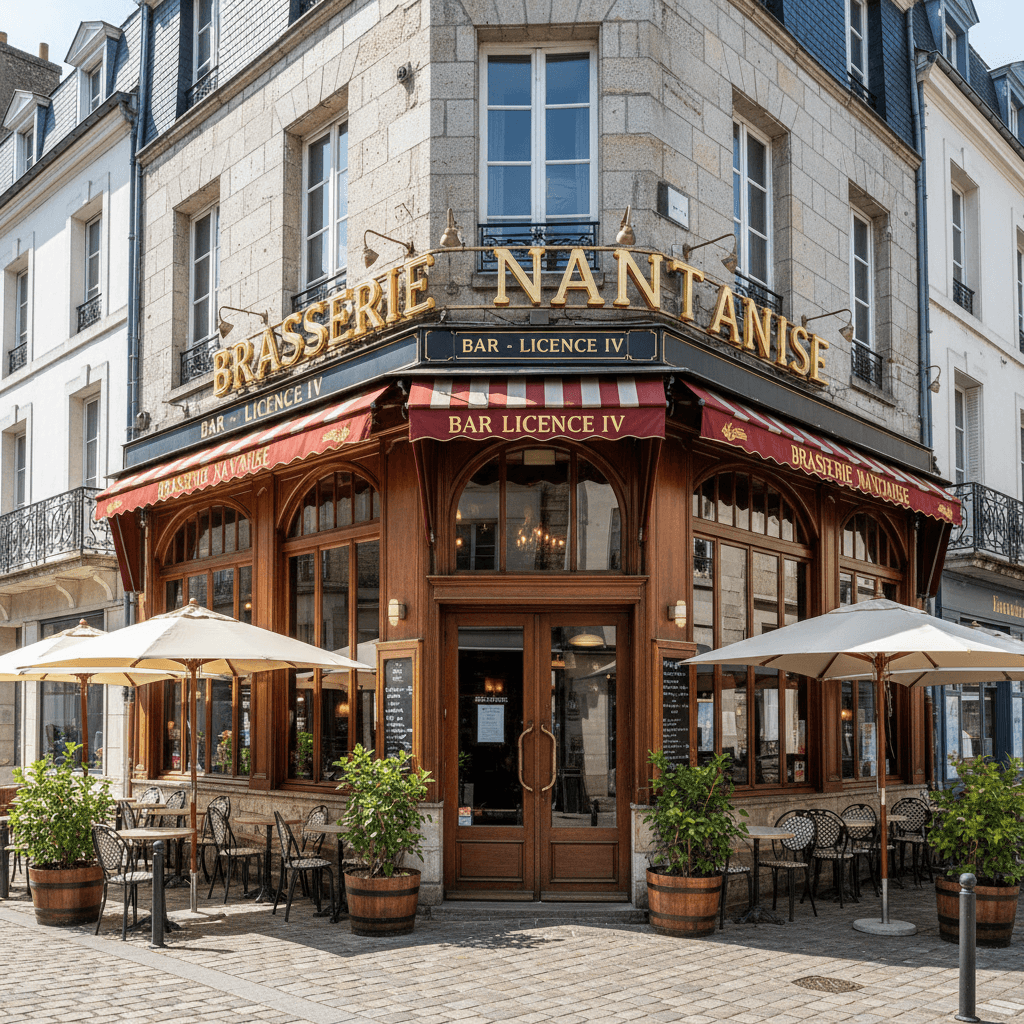 Bar-brasserie 450m² à Nantes : terrasse - licence IV