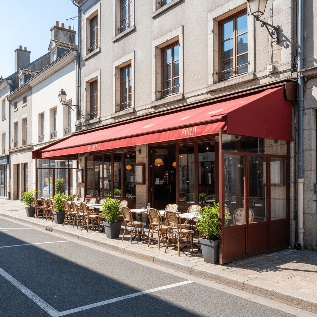 Restaurant à Angers : terrasse - extraction