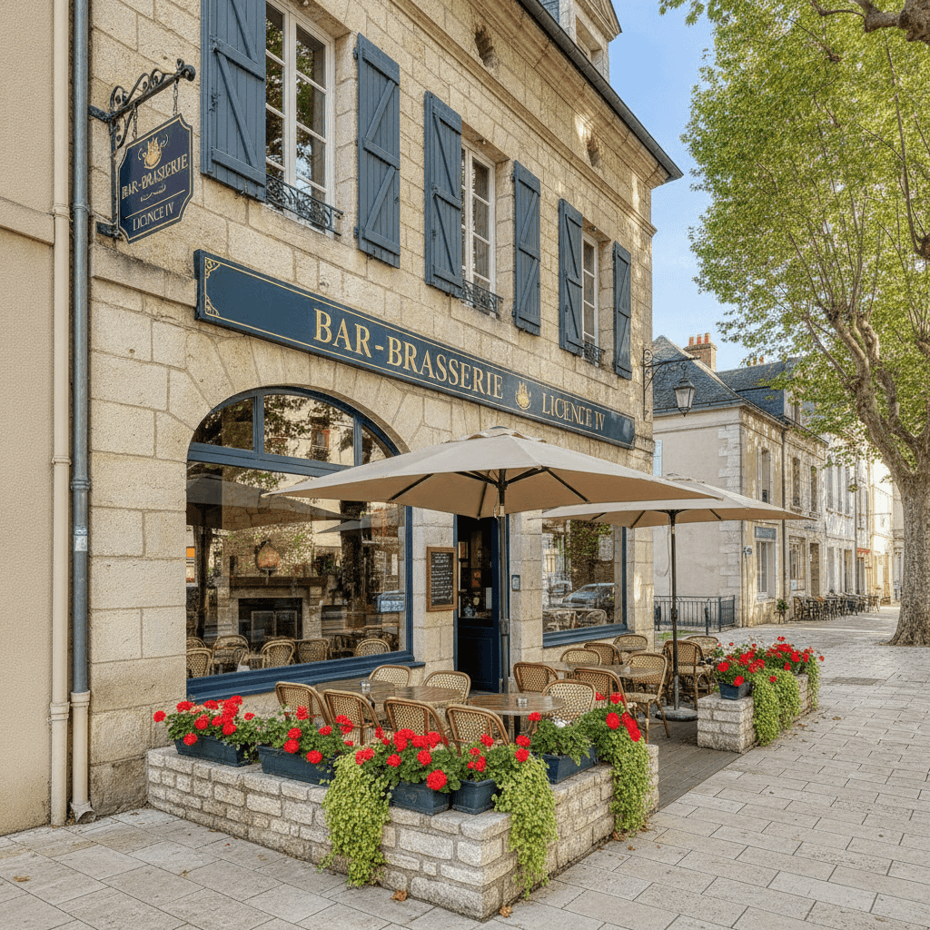 Bar-brasserie 140m² à Dax : terrasse - licence IV - Image 1