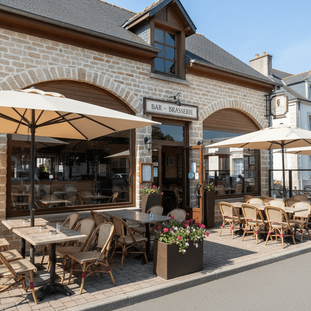 Bar-brasserie 160m² à Derval : terrasse - licence IV - Image 1