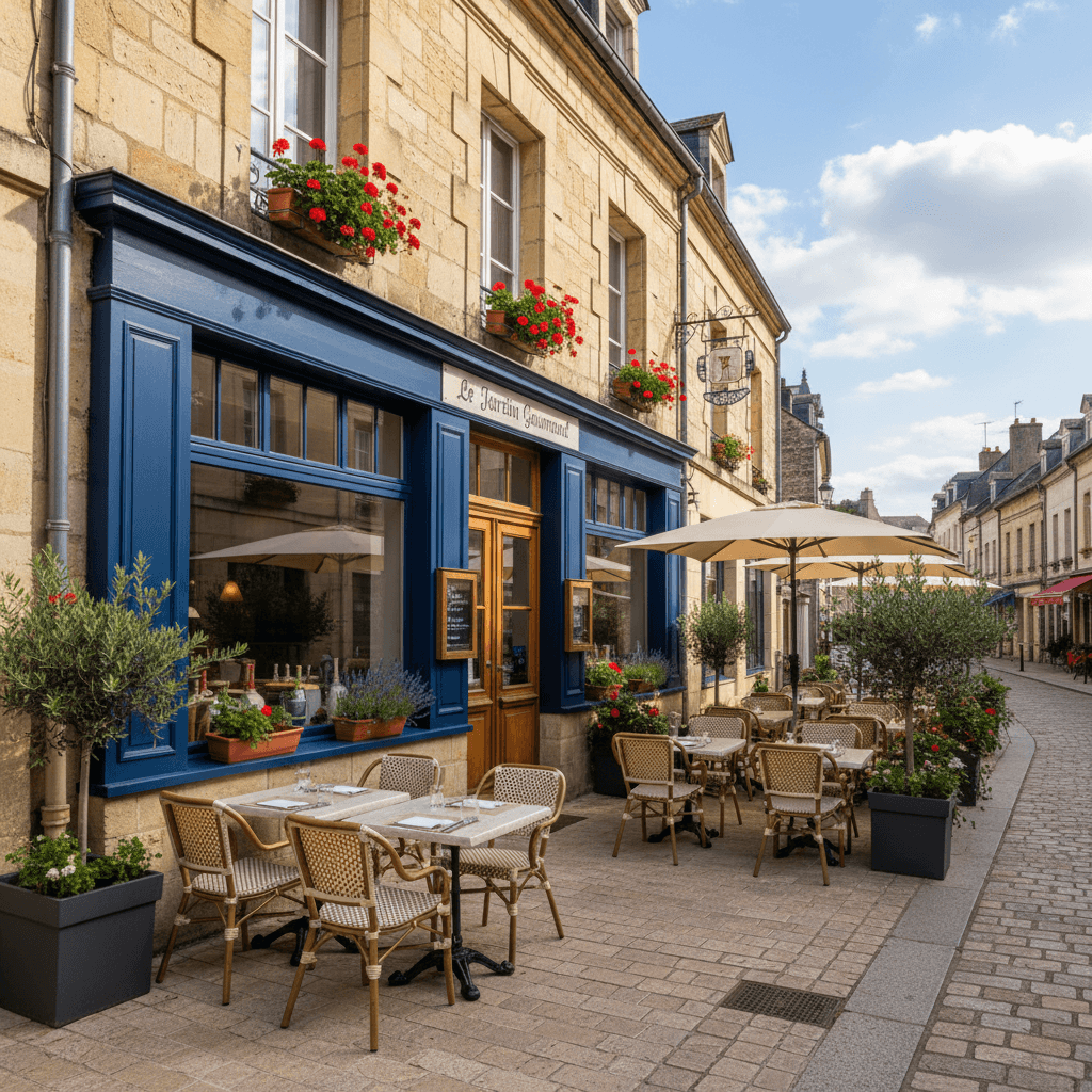 Restaurant à Angoulême : terrasse - extraction - Image 1