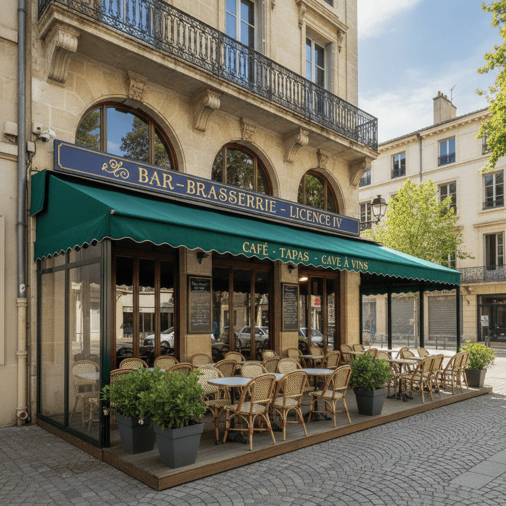 Bar-brasserie à Montpellier : terrasse - licence IV