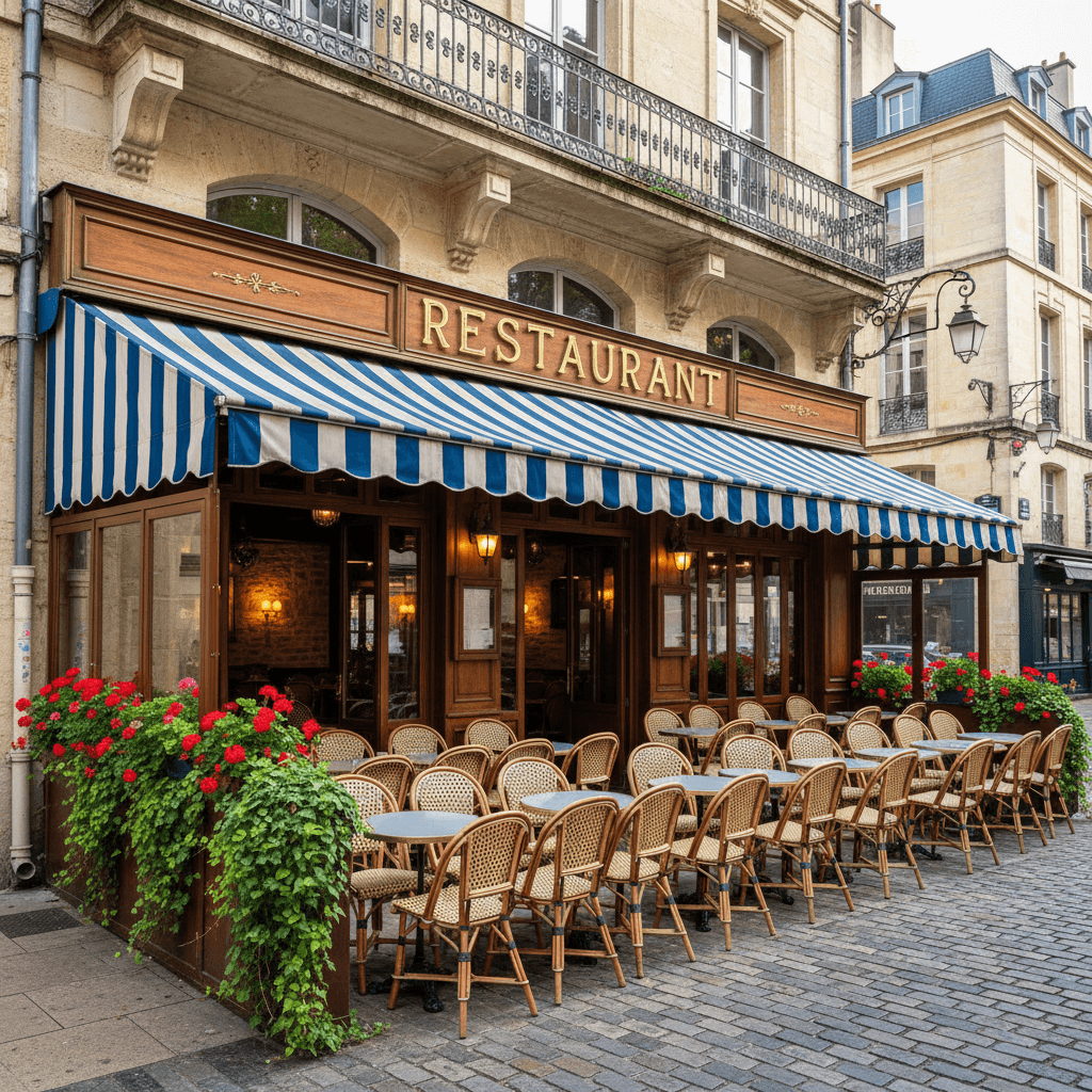 Restaurant 60m² à Bordeaux : terrasse - licence IV