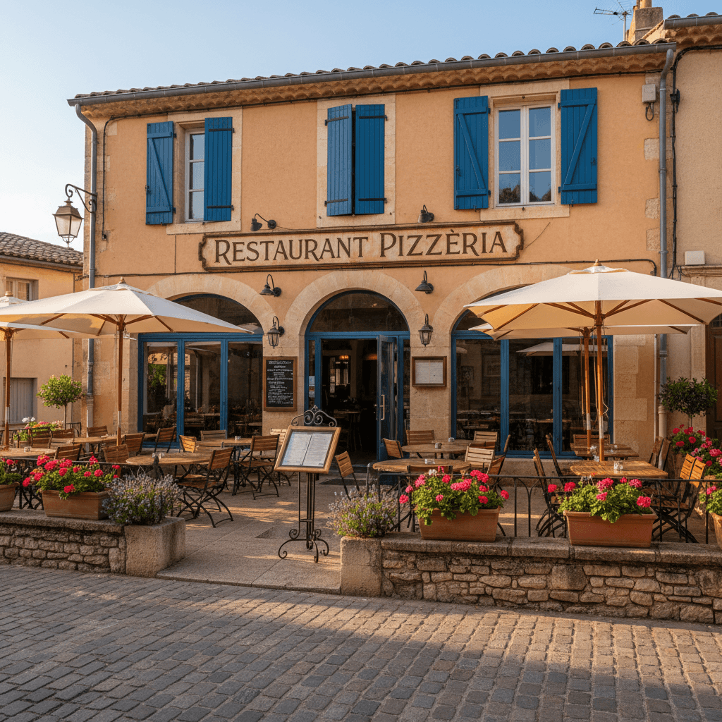 Restaurant à Gargas : terrasse - licence IV - Image 1