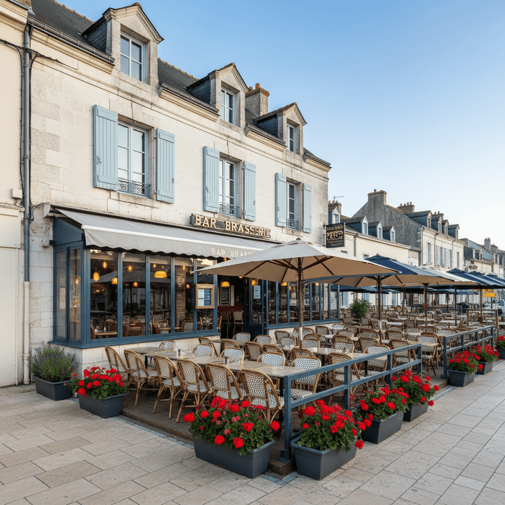 Bar-brasserie 160m² à La Rochelle : terrasse - licence IV - Image 1