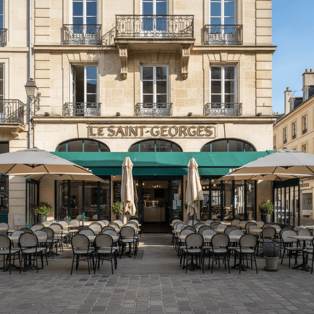 Snack 64m² à Saint-Georges : terrasse - Image 1