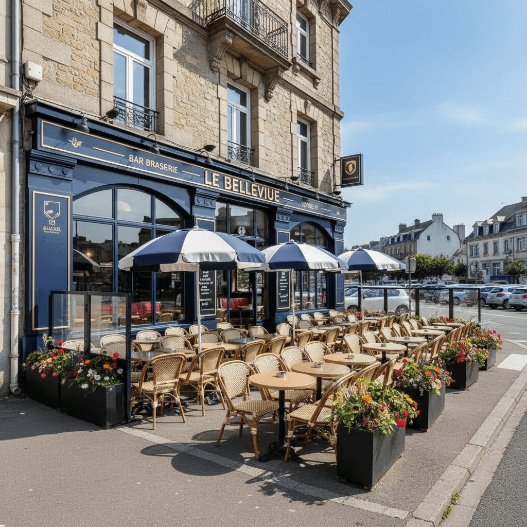 Bar-brasserie 300m² à BREST : terrasse - licence IV - Image 1