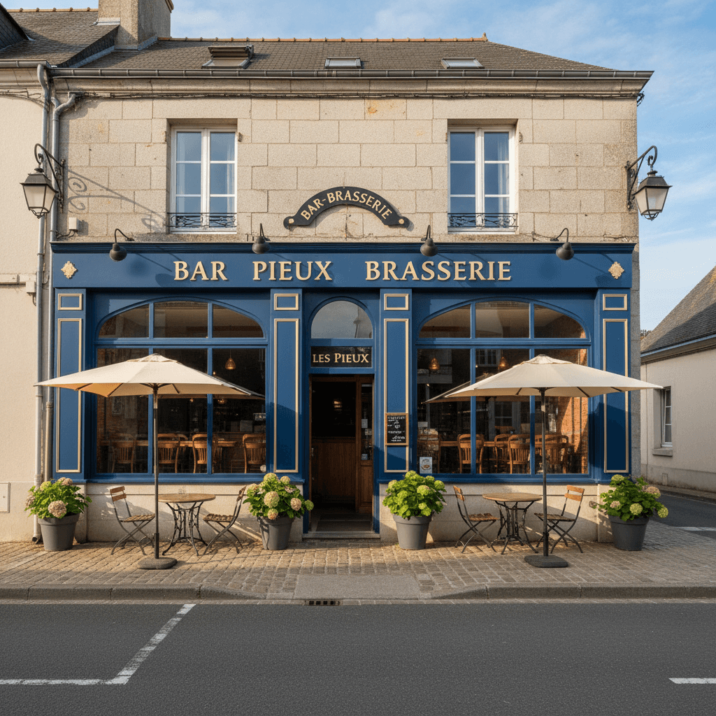 Bar-brasserie 50m² à Les Pieux : licence IV - parking - Image 1