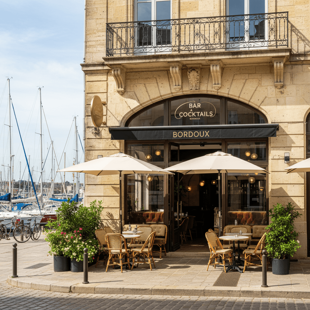 Bar-brasserie 150m² à Bordeaux : terrasse - licence IV