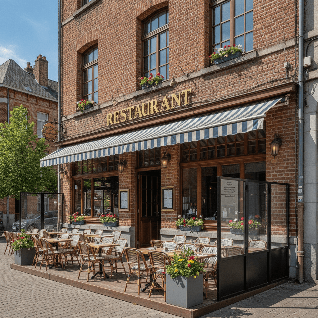 Restaurant 120m² à Lille : terrasse - licence IV