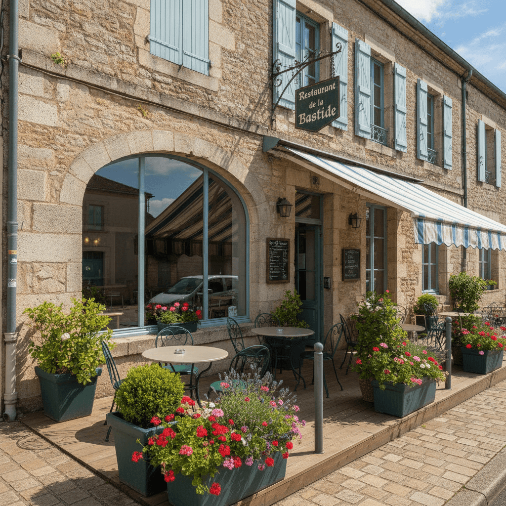 Restaurant 150m² à Créon : terrasse - Image 1