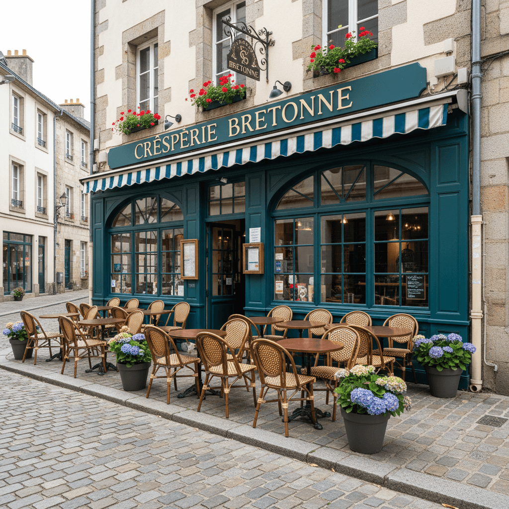 Restaurant 280m² à Vannes : terrasse - cuisine équipée - Image 1