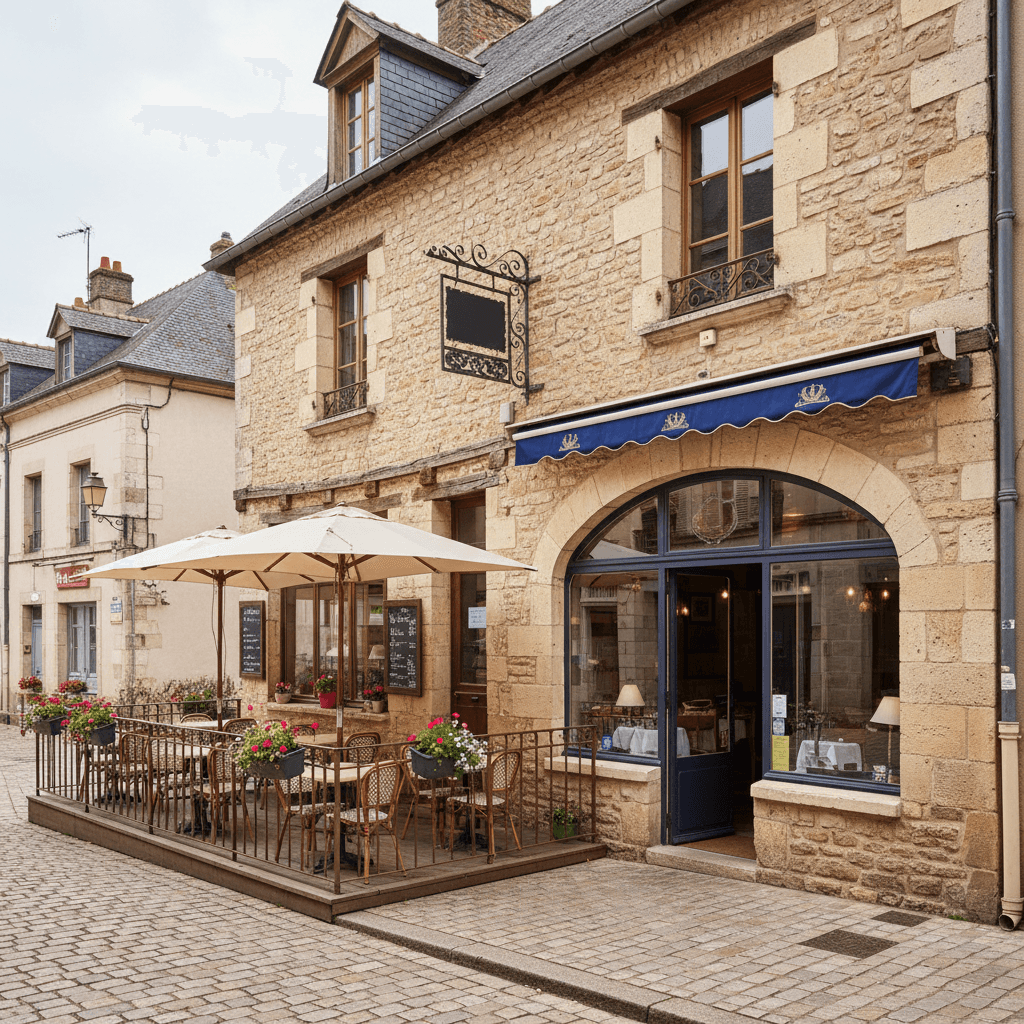 Restaurant 330m² à Uzerche : terrasse - licence IV - Image 1