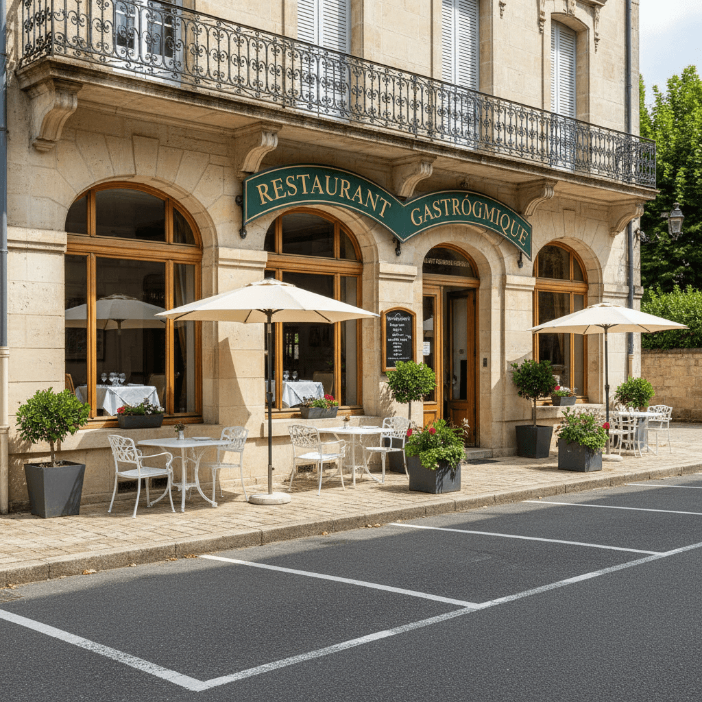 Restaurant à Saint-Germain-Du-Corbéis : terrasse - licence IV - Image 1