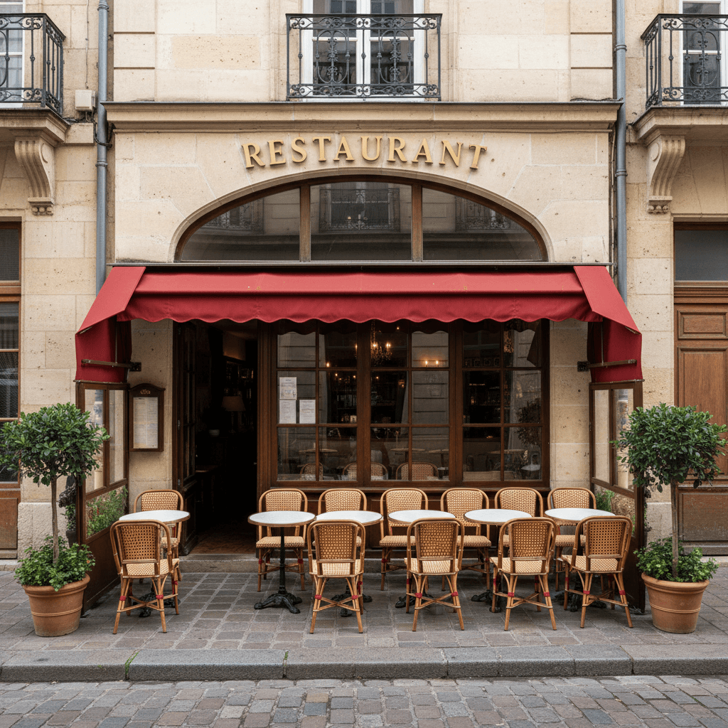 Restaurant 90m² à Nantes : terrasse - extraction